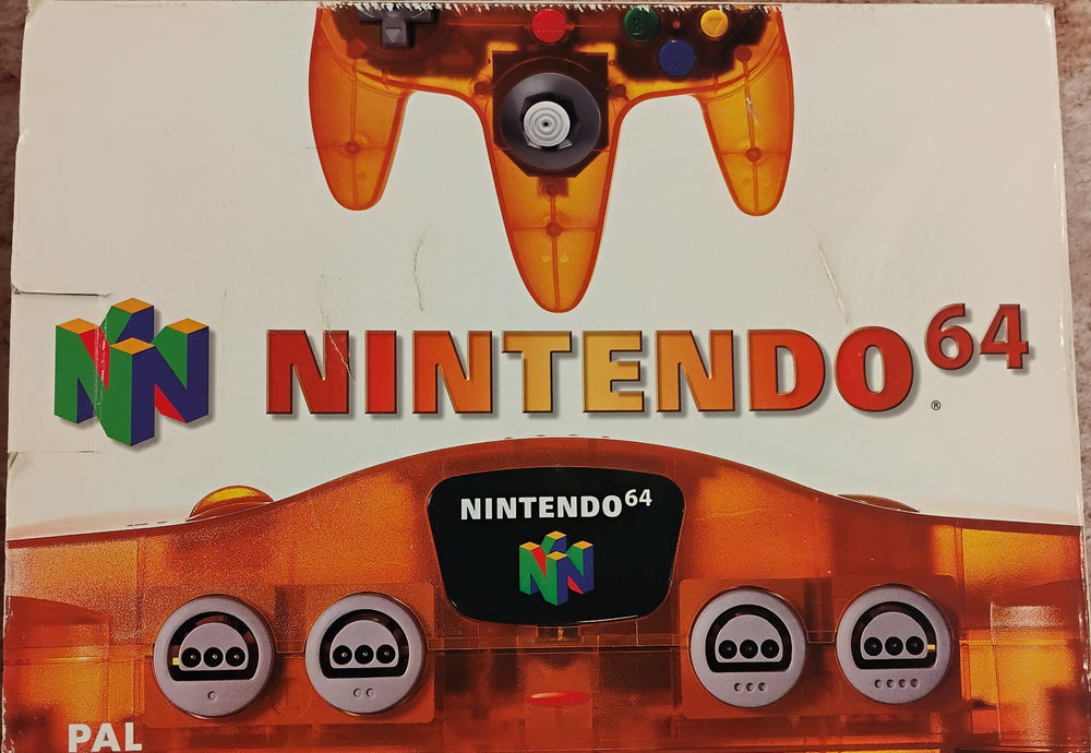 N64 Konsol i æske (Fire Orange)