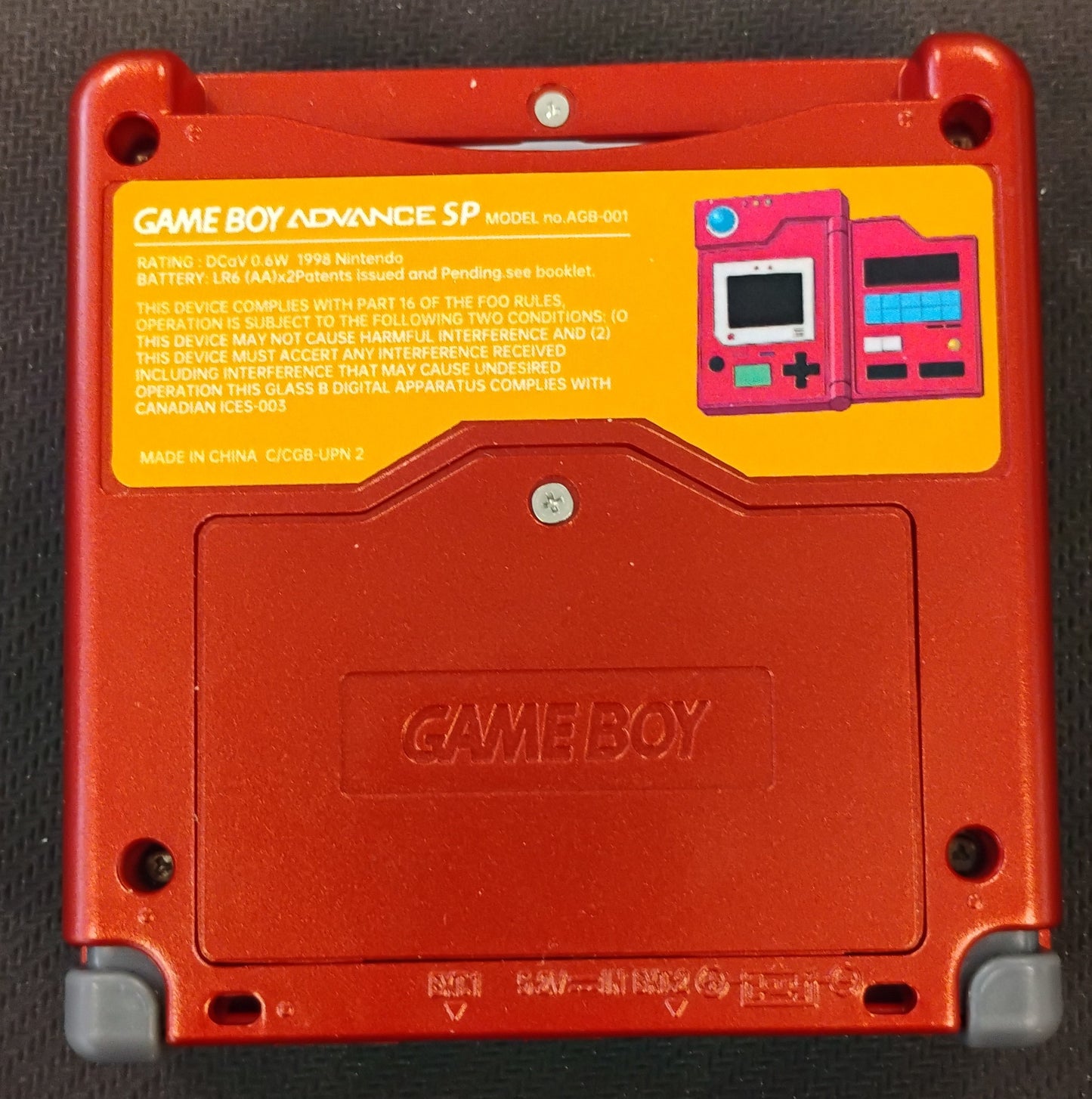 
                  
                    Gameboy Advance SP AGS-001 Konsol Pokédex Design (Reshell)
                  
                