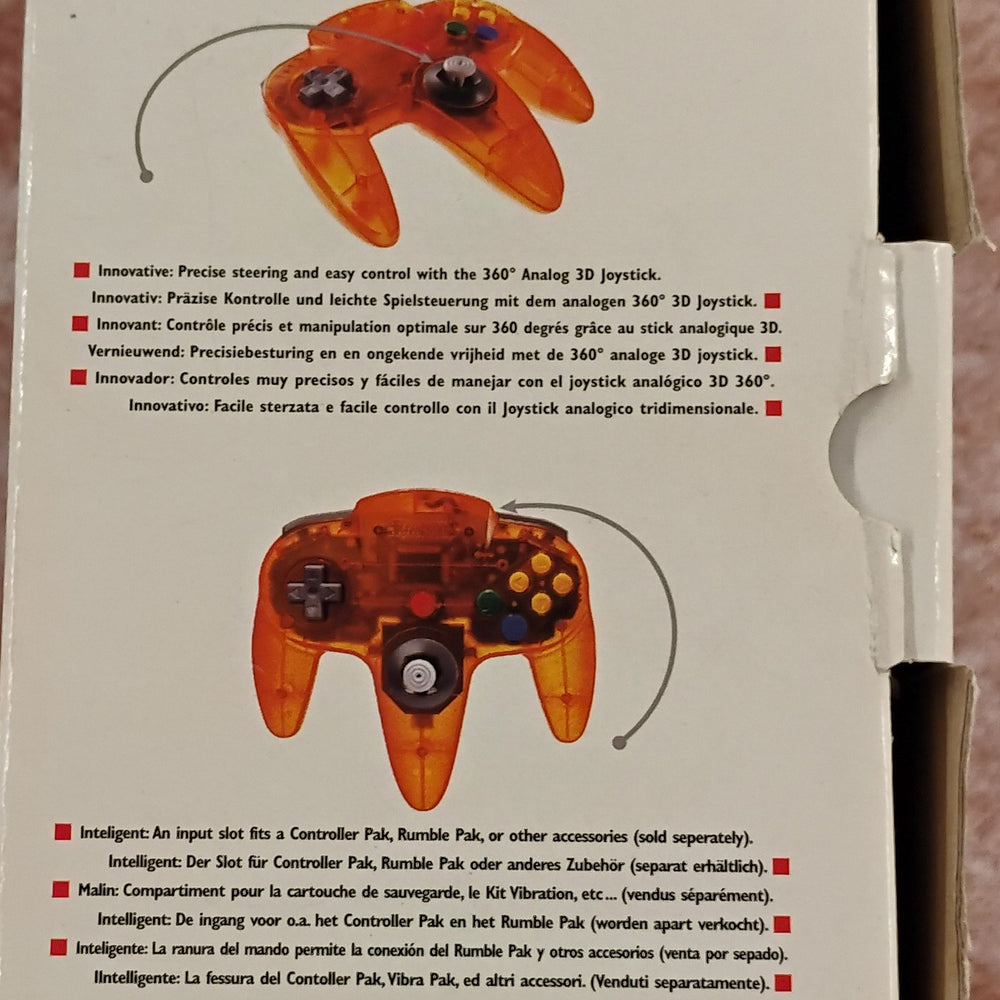 
                  
                    N64 Konsol i æske (Fire Orange)
                  
                