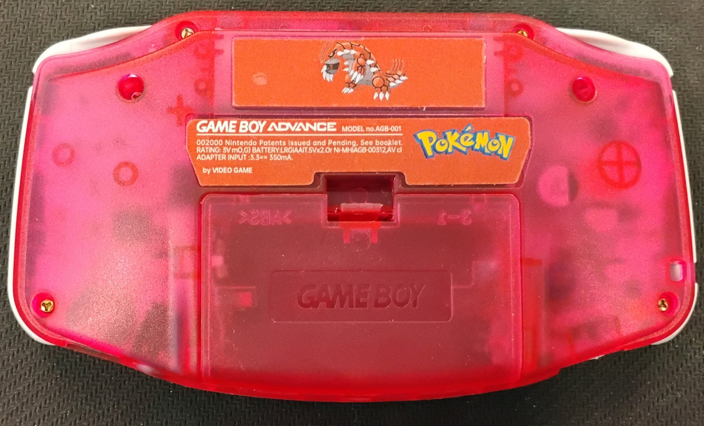 
                  
                    Gameboy Advance Konsol Groudon Design (Reshell)
                  
                
