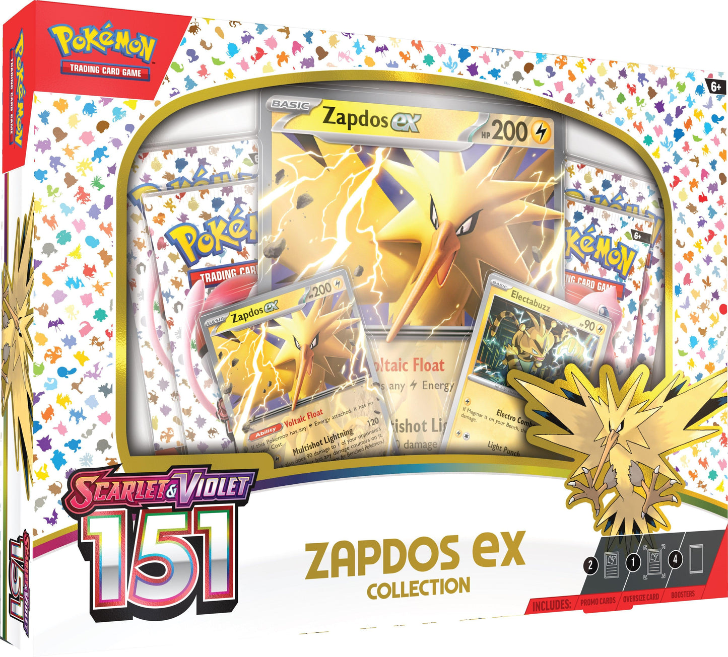 Scarlet & Violet 151 Zapdos ex Collection - ZZGames.dk