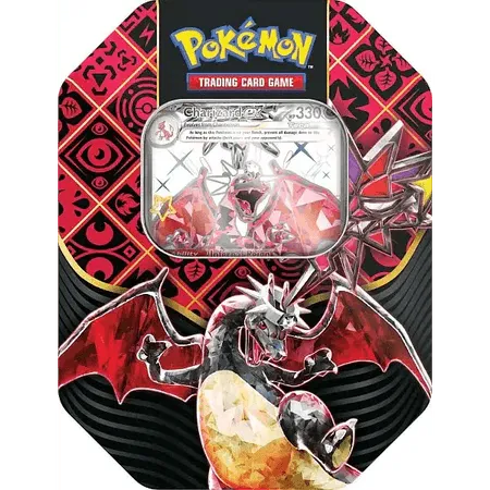 Scarlet & Violet Paldean Fates Tin - Shiny Charizard ex - ZZGames.dk