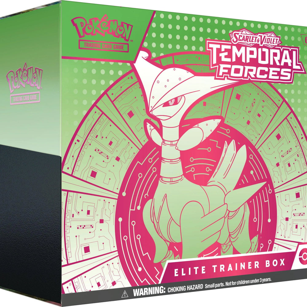 Scarlet & Violet Temporal Forces Elite Trainer Box Iron Leaves - ZZGames.dk