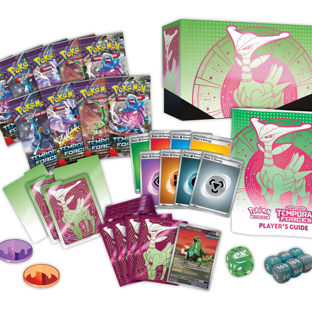 
                  
                    Scarlet & Violet Temporal Forces Elite Trainer Box Iron Leaves - ZZGames.dk
                  
                