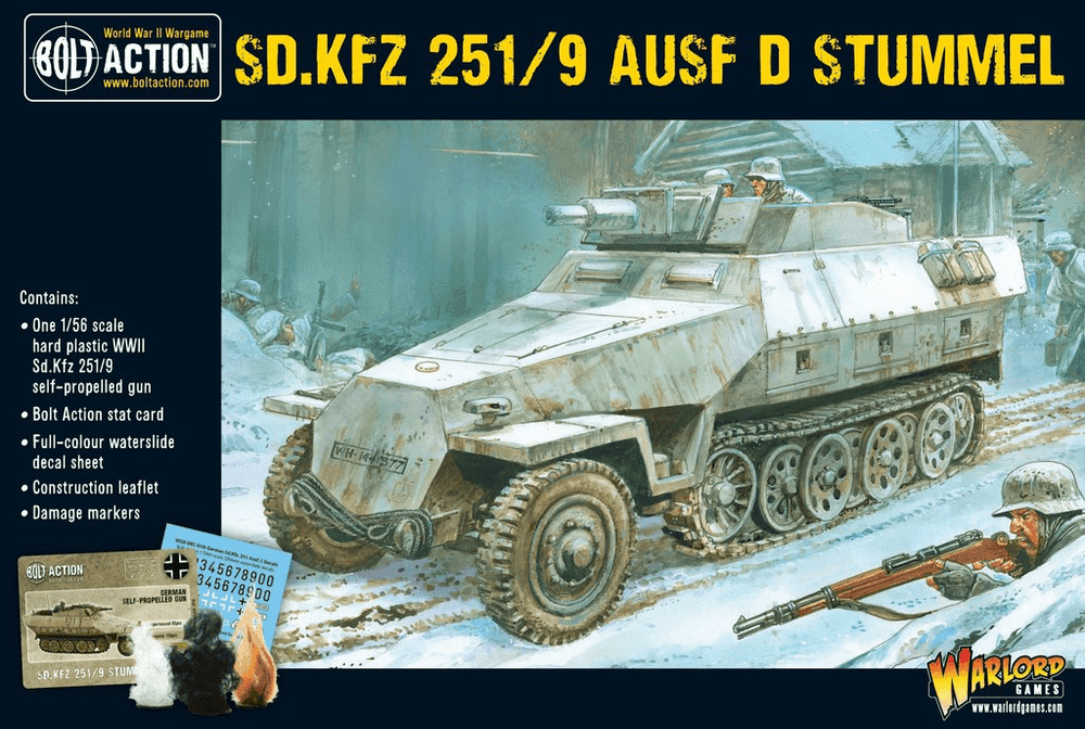 Sd.Kfz 251/9 Ausf D (Stummel) Half track - ZZGames.dk