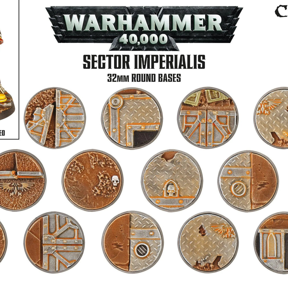 SECTOR IMPERIALIS: 32MM ROUND BASES - ZZGames.dk