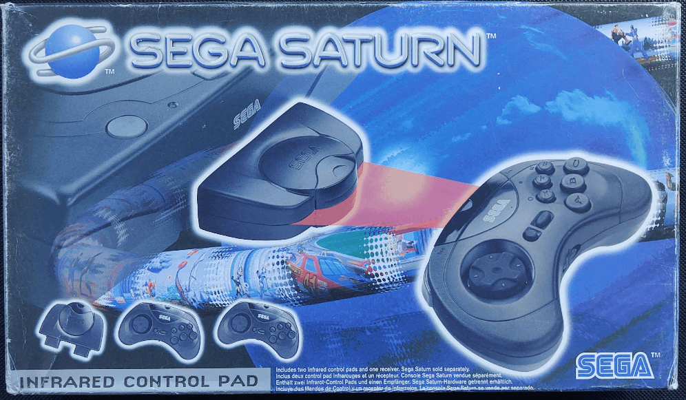 Sega Saturn Infrared Control Pad i æske - ZZGames.dk