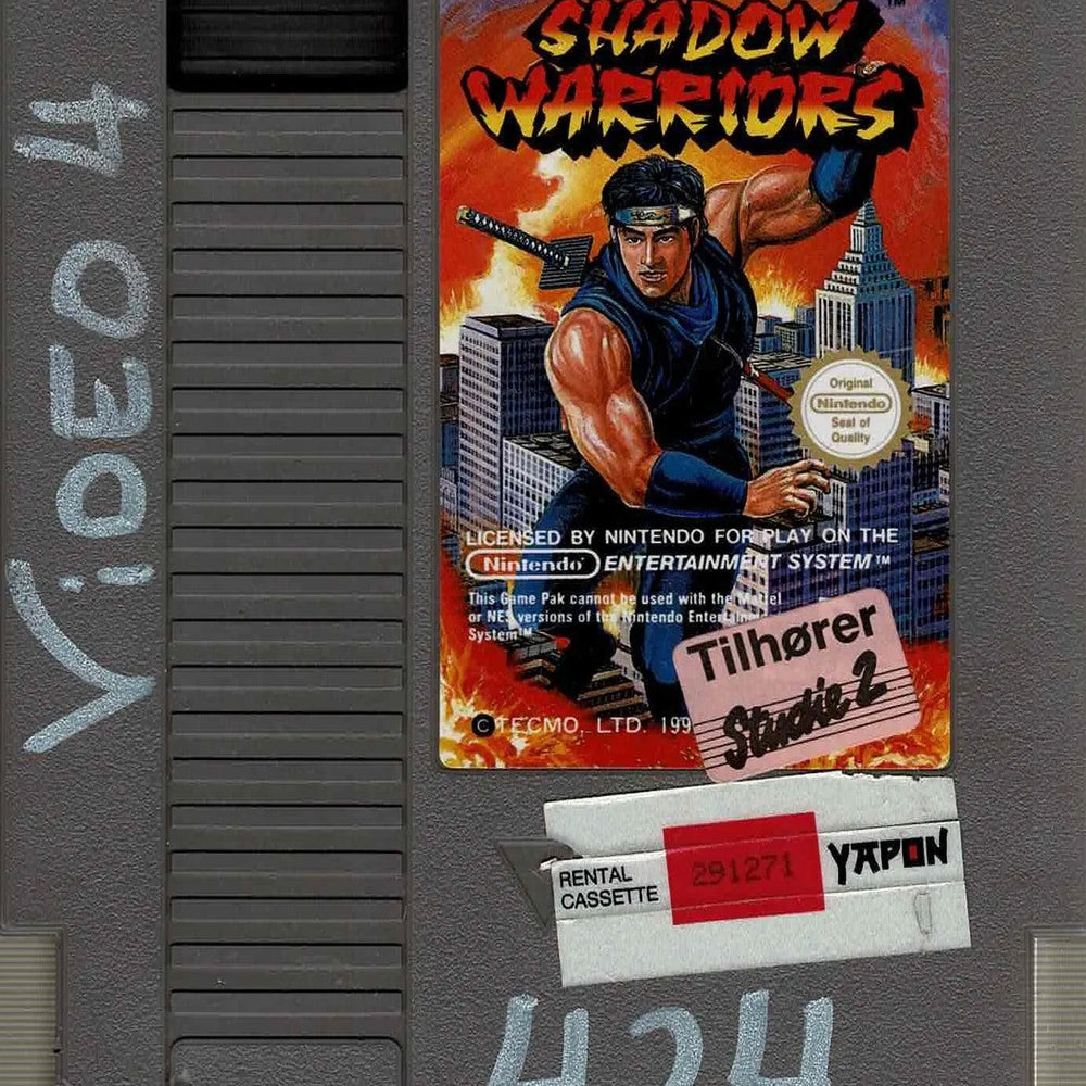 Shadow Warriors Udlejningskassette (SCN m. kosmetiske fejl) - ZZGames.dk