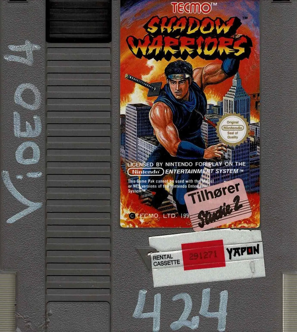 Shadow Warriors Udlejningskassette (SCN m. kosmetiske fejl) - ZZGames.dk