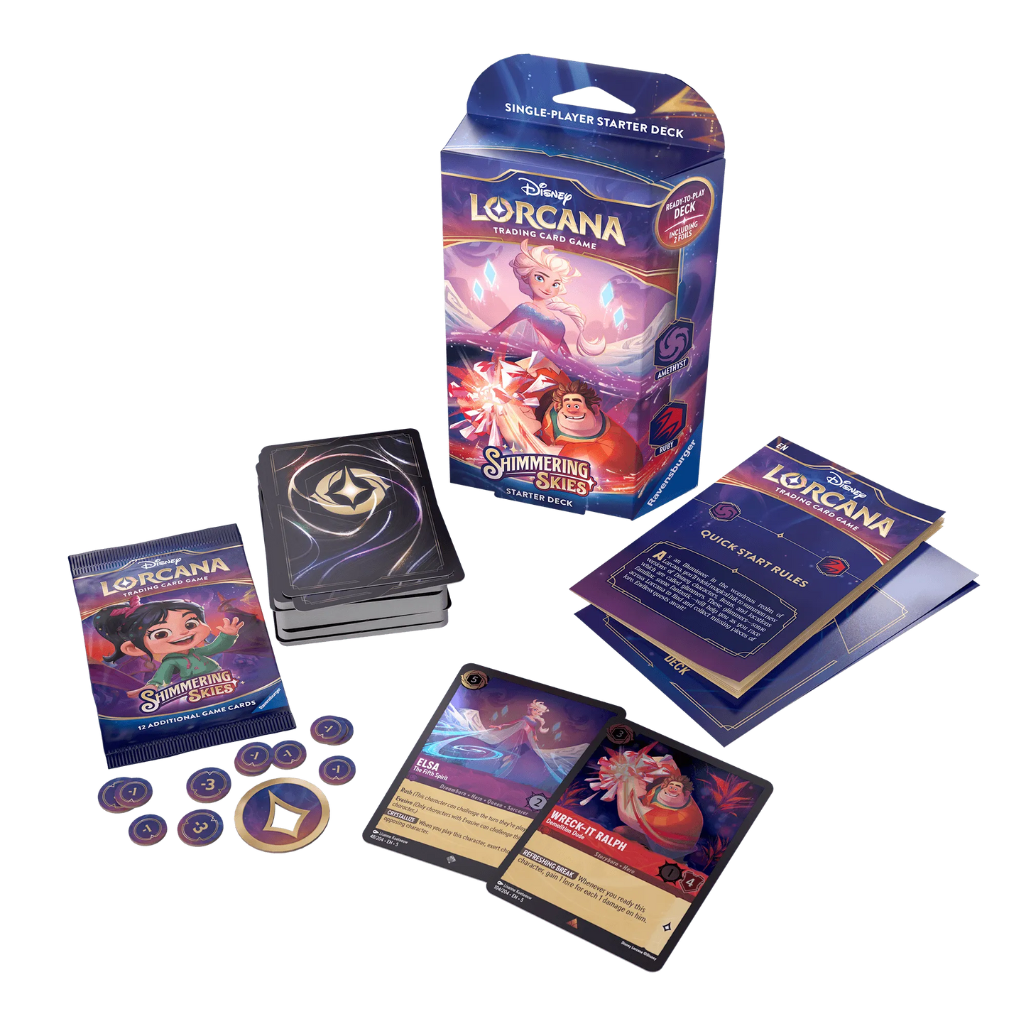 Shimmering Skies - Starter Deck (Amethyst / Ruby) - ZZGames.dk