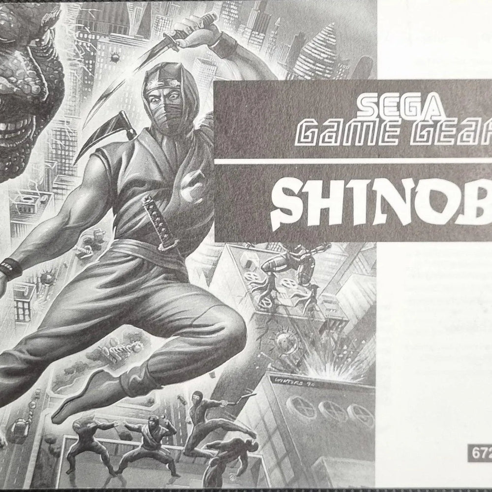 Shinobi manual - ZZGames.dk