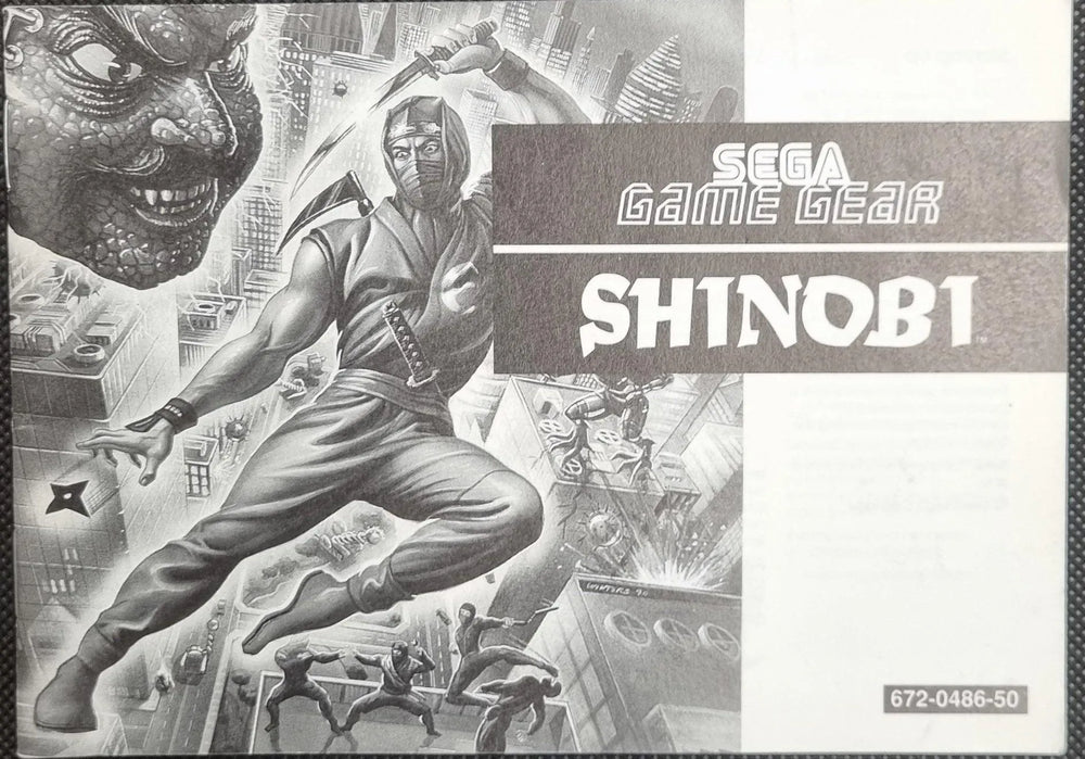 Shinobi manual - ZZGames.dk