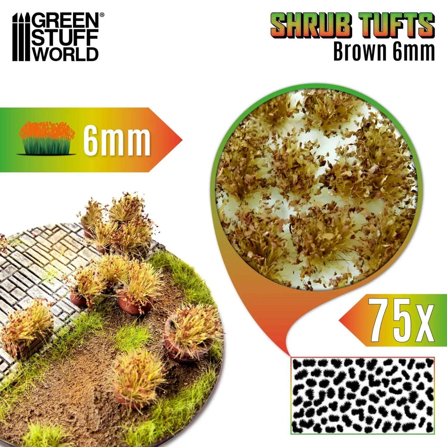 
                  
                    Shrub Tufts 6mm self-adhesive - Brown
                  
                