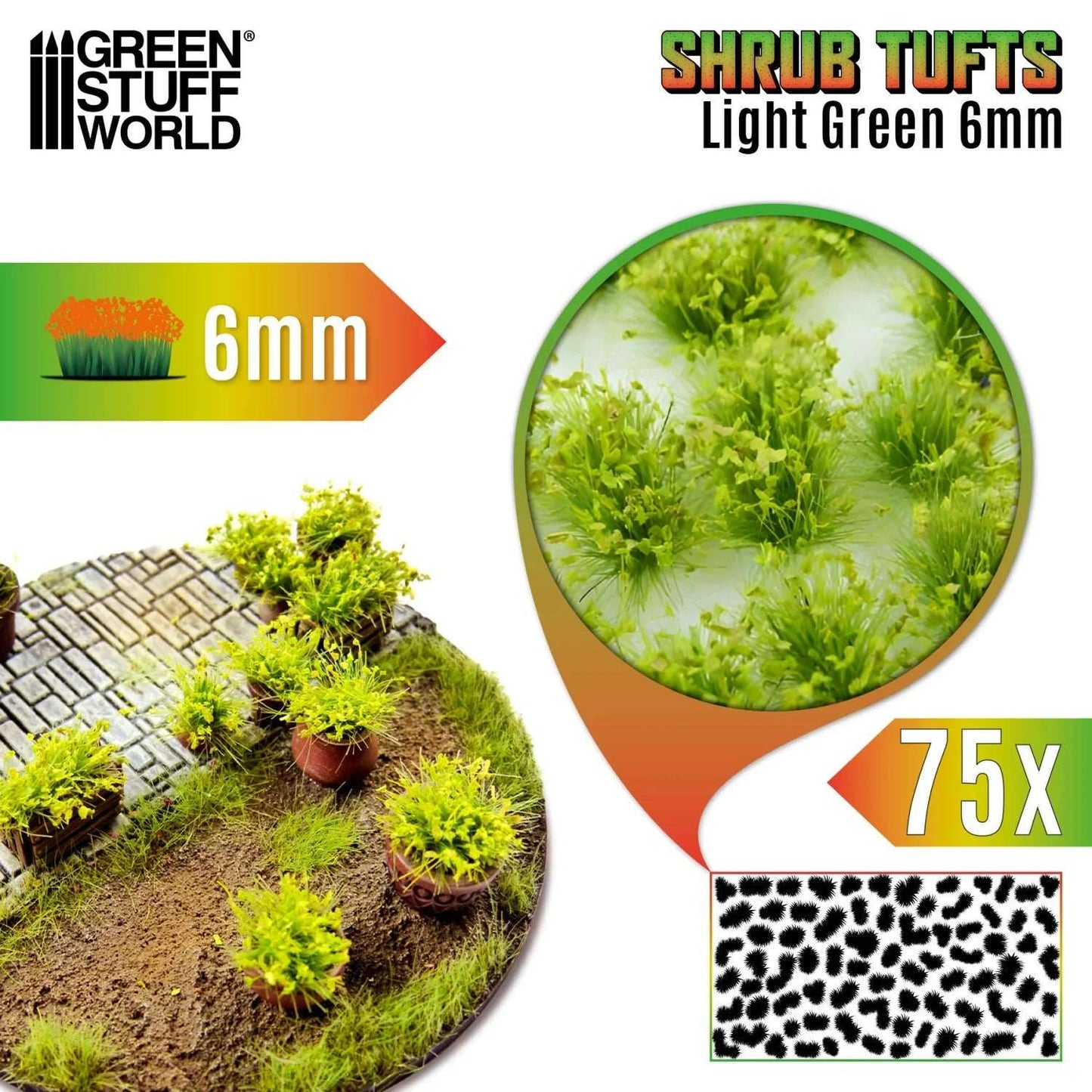 
                  
                    Shrub Tufts 6mm self-adhesive - Light green
                  
                