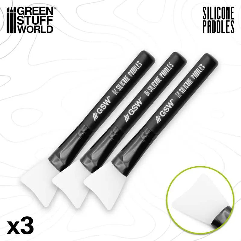 Silicone paddle applicators