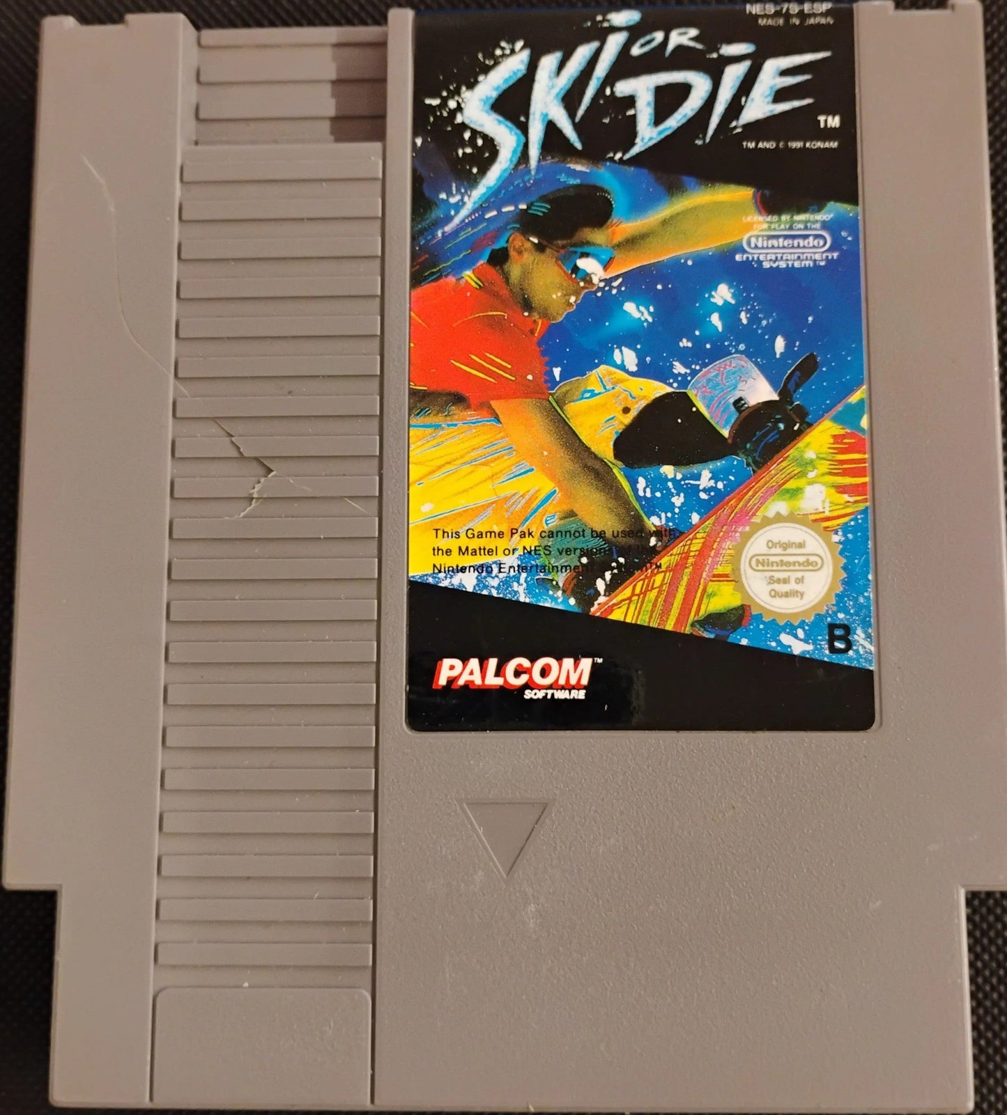 Ski or Die i æske (SCN) (U. manual) (Slid på æsken og ødelagt cart) - ZZGames.dk