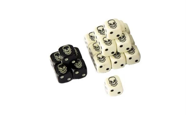 Skull Dice Tin (20 dice) - ZZGames.dk