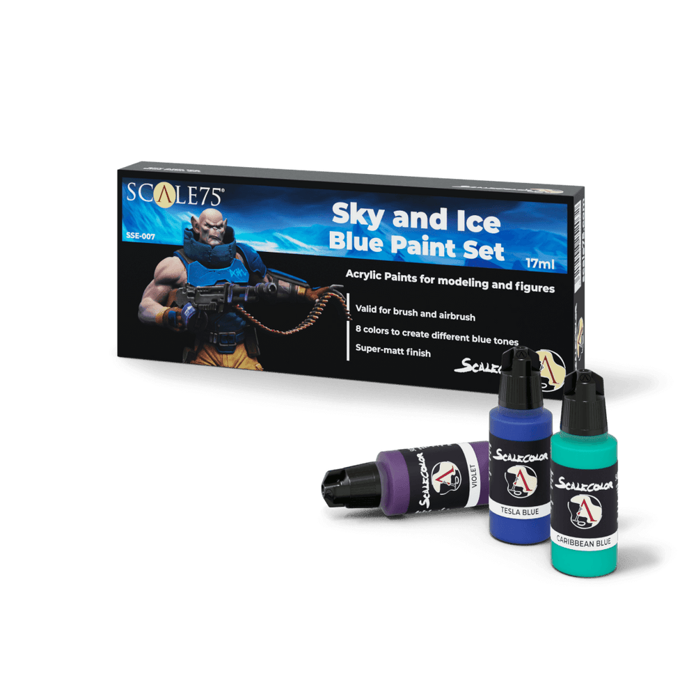 
                  
                    SKY and ICE Blue Paint Set (8x17mL) - ZZGames.dk
                  
                