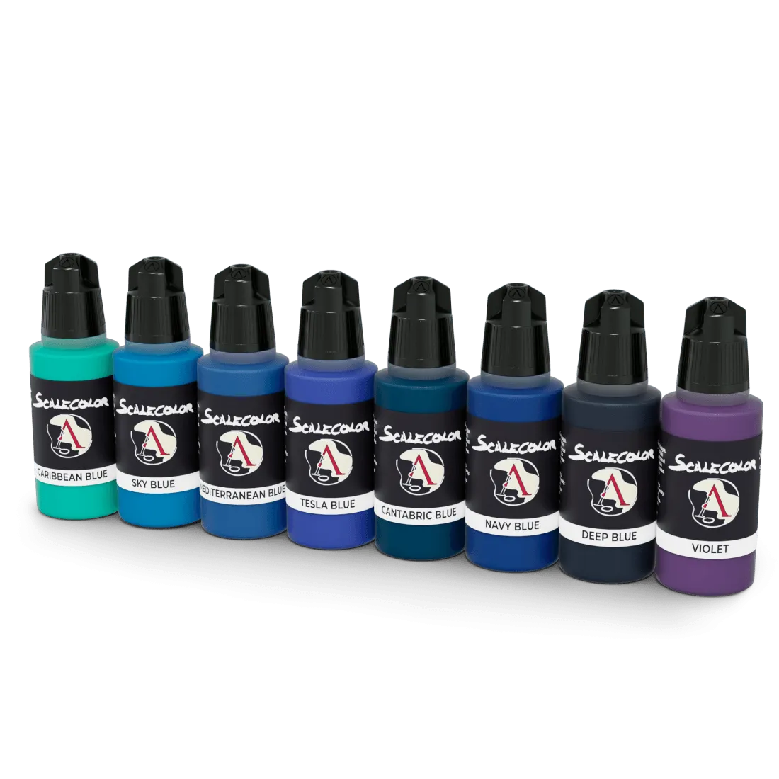 Sky And Ice Blue Paint Set (8x17ml) - ZZGames.dk