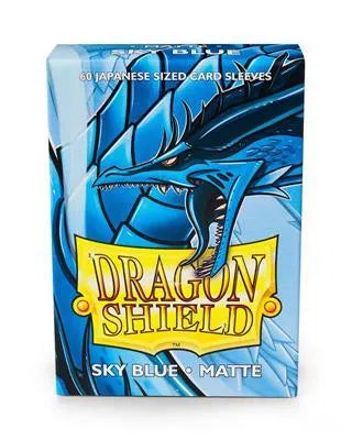 Sky Blue - Matte Sleeves - Japanese Size - ZZGames.dk