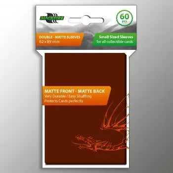 Small Double-Matte - Brown (62x89mm) - ZZGames.dk