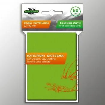 Small Double-Matte - Lime Green (62x89mm) - ZZGames.dk