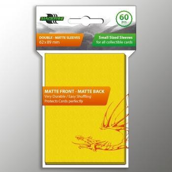 Small Double-Matte - Yellow (62x89mm) - ZZGames.dk