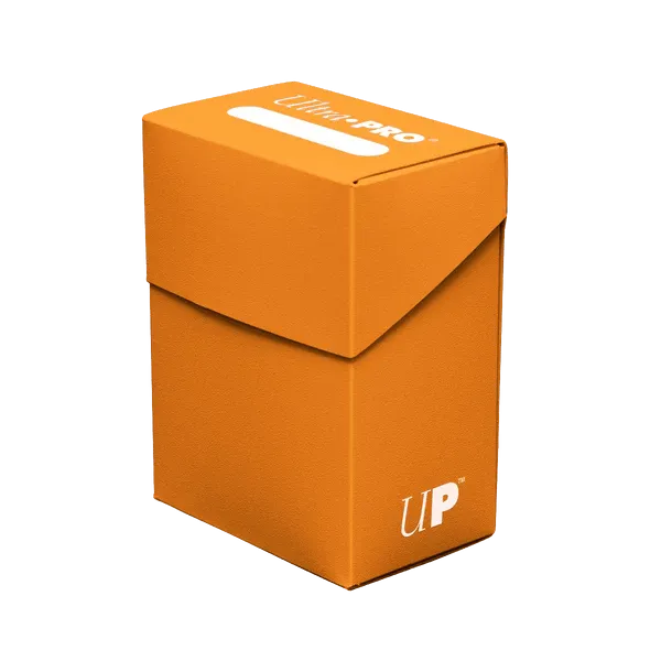 Solid Color Deck Box - Pumpkin Orange - ZZGames.dk