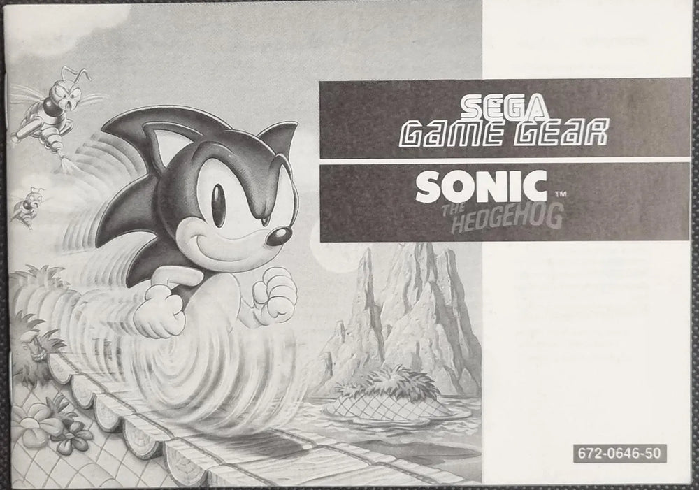 Sonic The Hedgehog manual - ZZGames.dk