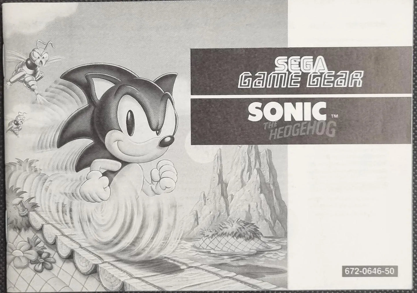 Sonic The Hedgehog manual - ZZGames.dk