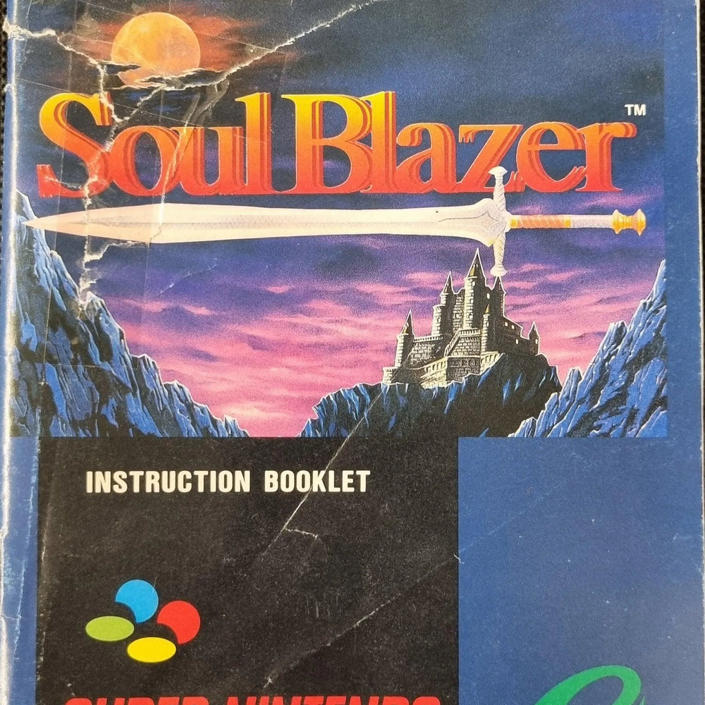 Soul Blazer manual (SCN) (Kosmetiske fejl) - ZZGames.dk