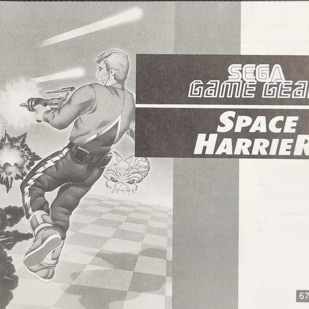 Space Harrier manual - ZZGames.dk