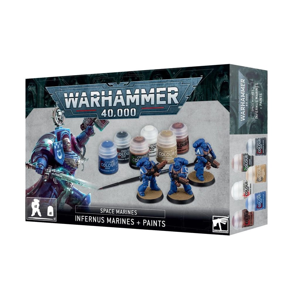 SPACE MARINES: INFERNUS MARINES + PAINTS - ZZGames.dk