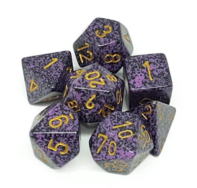 Speckled Polyhedral 7-Die Set - Hurricane - ZZGames.dk