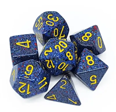 Speckled Polyhedral 7-Die Set - Twilight - ZZGames.dk