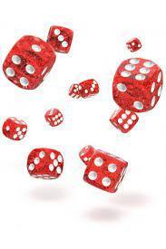 SPECKLED: Red 16mm (12 pcs) - ZZGames.dk