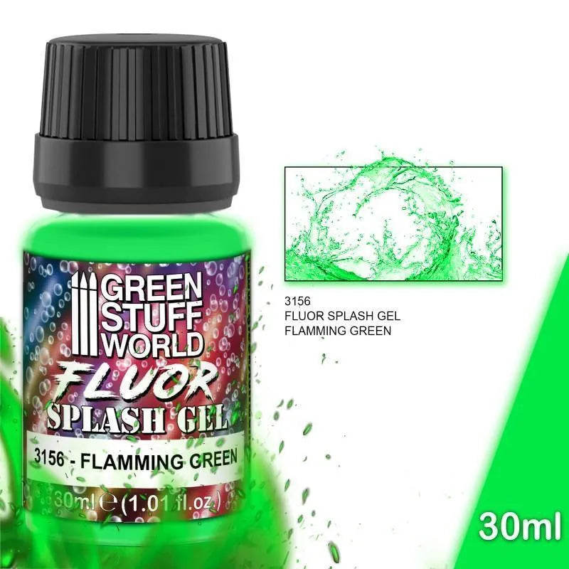 SPLASH GEL FLAMMING GREEN (EFFECT PAINT) - ZZGames.dk