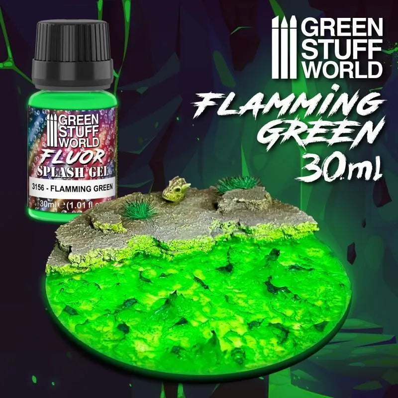SPLASH GEL FLAMMING GREEN (EFFECT PAINT) - ZZGames.dk