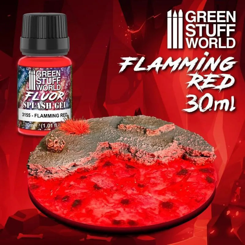 SPLASH GEL FLAMMING RED (EFFECT PAINT) - ZZGames.dk