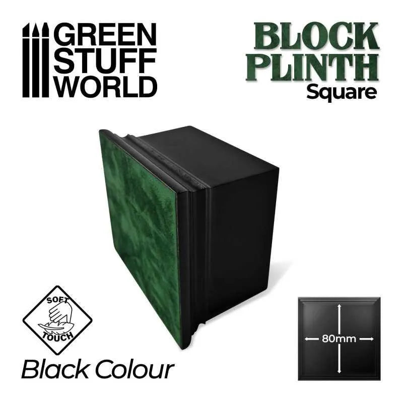 Square Top Display Plinth 8x8 cm - Black - ZZGames.dk