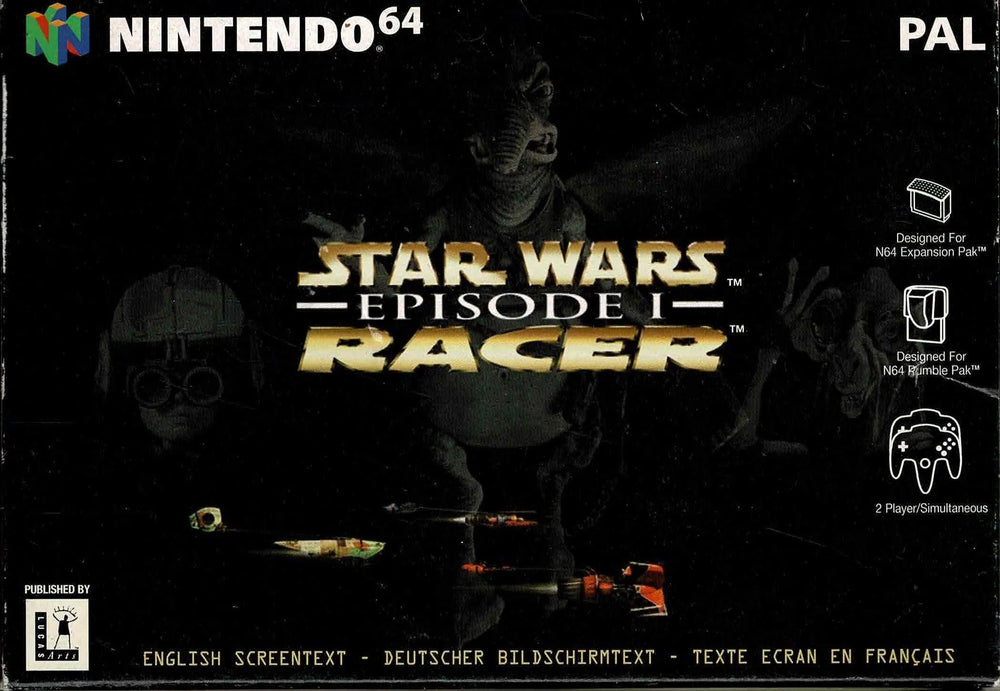 Star Wars Episode 1 Racer i æske (u. manual) - ZZGames.dk