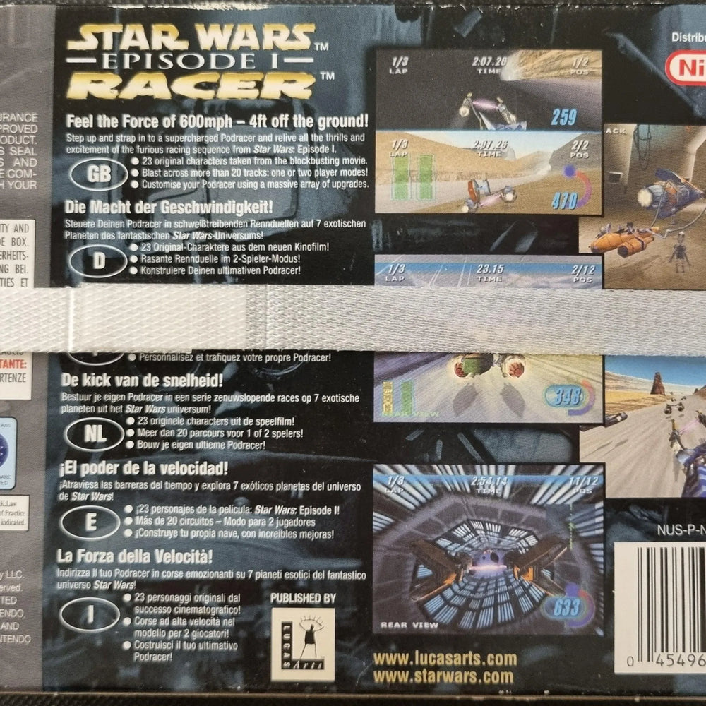 Star Wars Episode 1 Racers i æske (forseglet) - ZZGames.dk