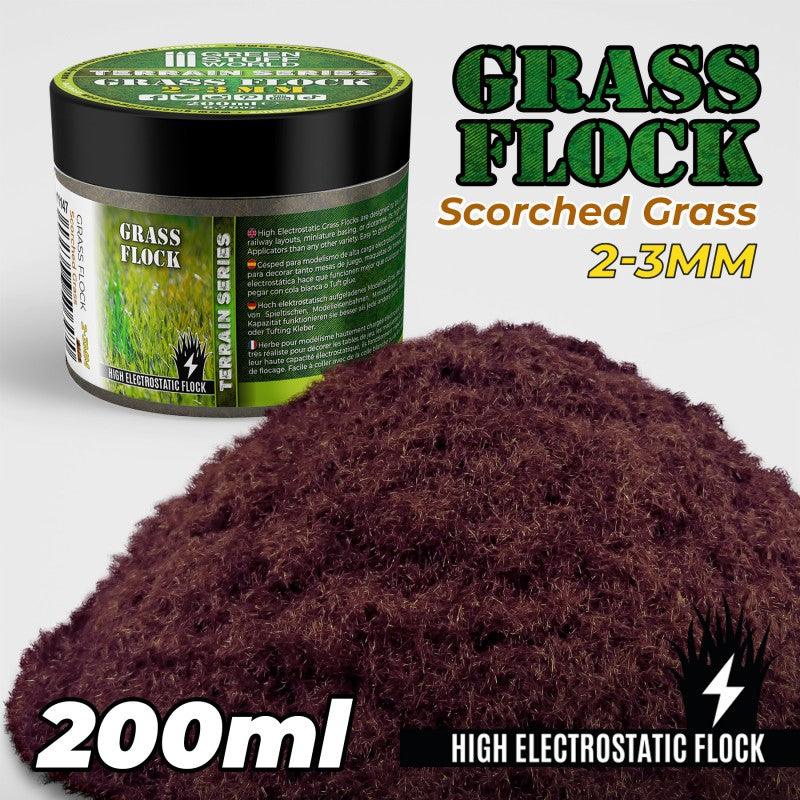 Static Grass Flock 2-3mm - SCORCHED BROWN - 200 ml - ZZGames.dk