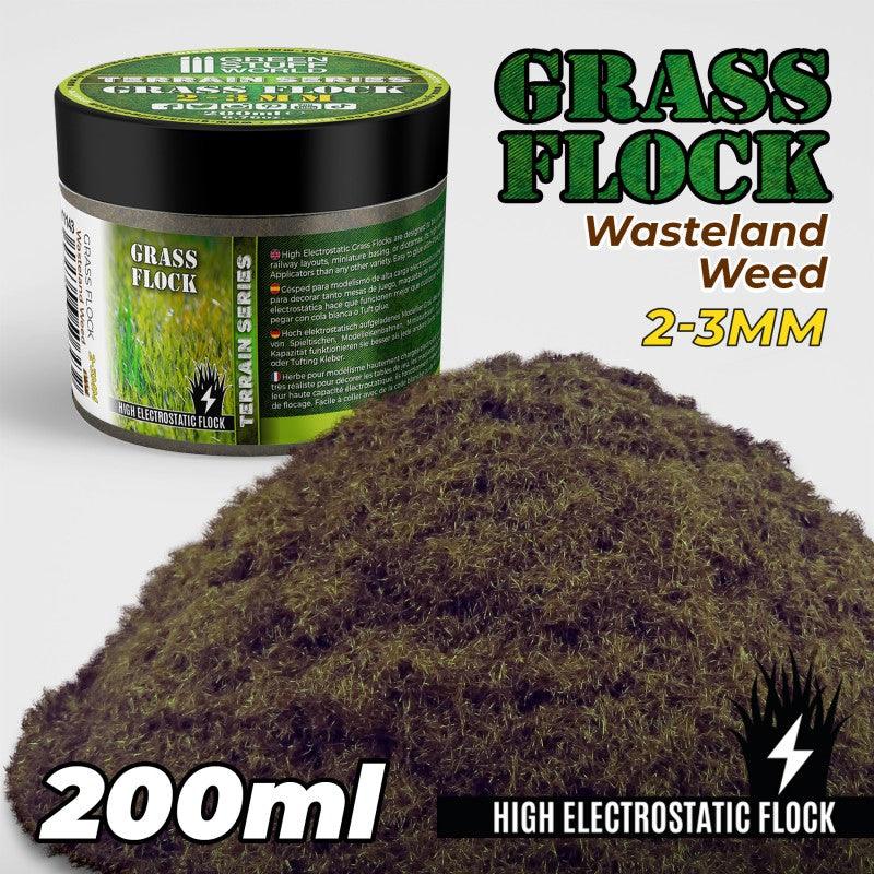 Static Grass Flock 2-3mm - WASTELAND WEED - 200 ml - ZZGames.dk