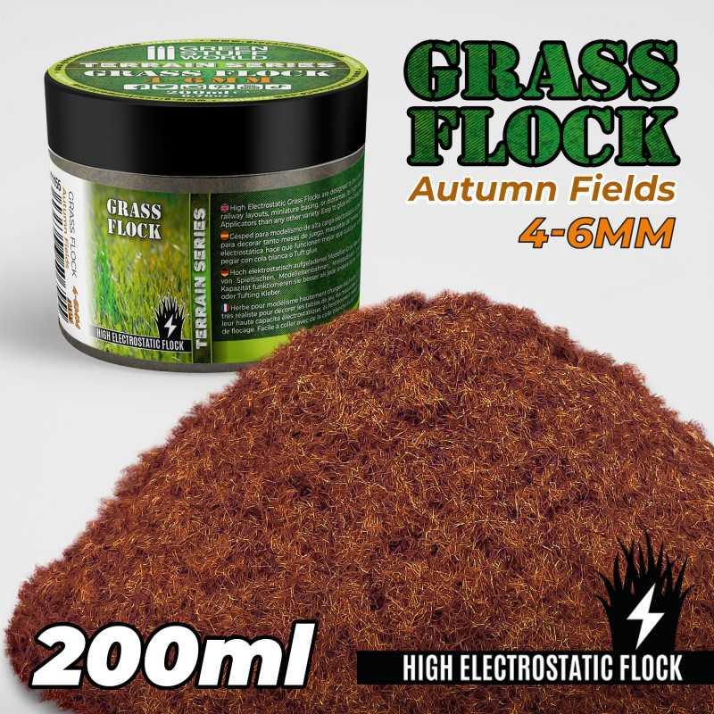 Static Grass Flock 4-6mm - AUTUMN FIELDS - 200 ml - ZZGames.dk