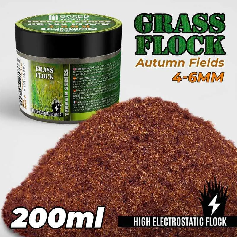 Static Grass Flock 4-6mm - AUTUMN FIELDS - 200 ml - ZZGames.dk