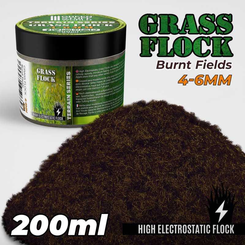 Static Grass Flock 4-6mm - BURNT FIELDS - 200 ml - ZZGames.dk