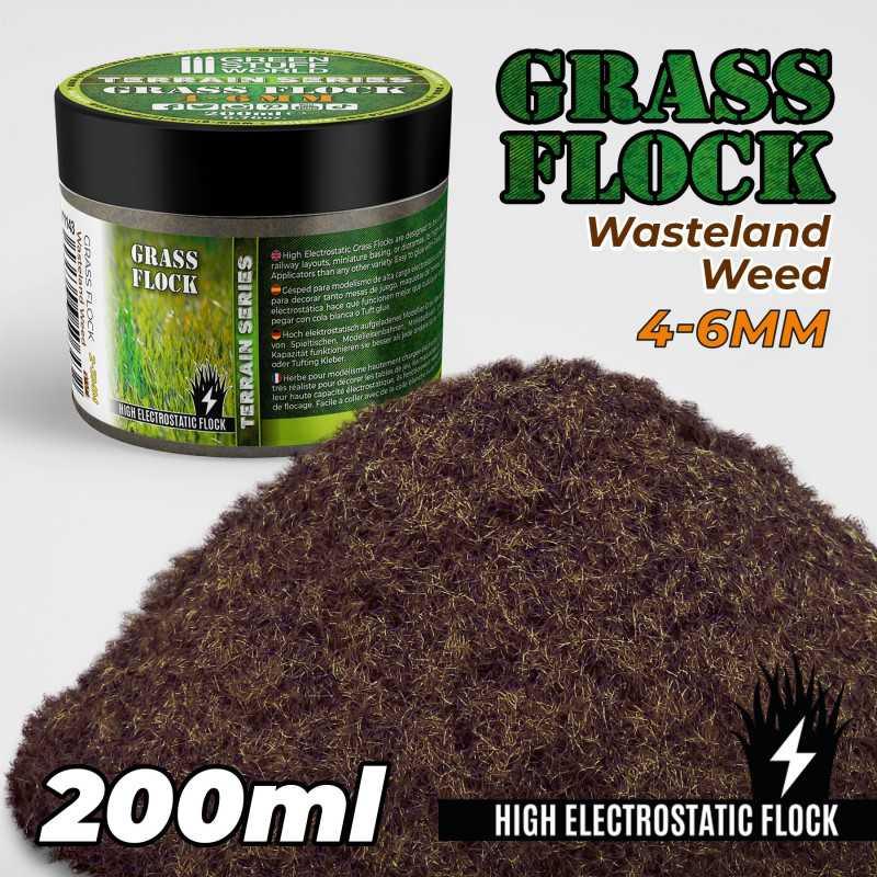 Static Grass Flock 4-6mm - WASTELAND WEED - 200 ml - ZZGames.dk