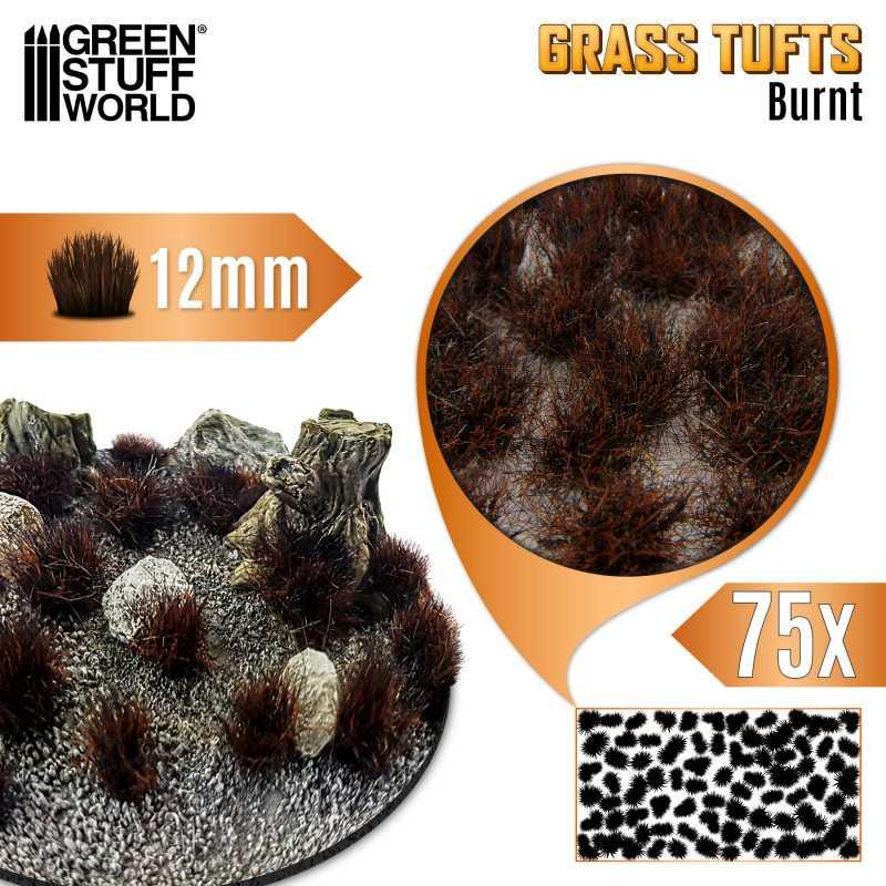 Static Grass Tufts 12mm - Burnt Brown - ZZGames.dk