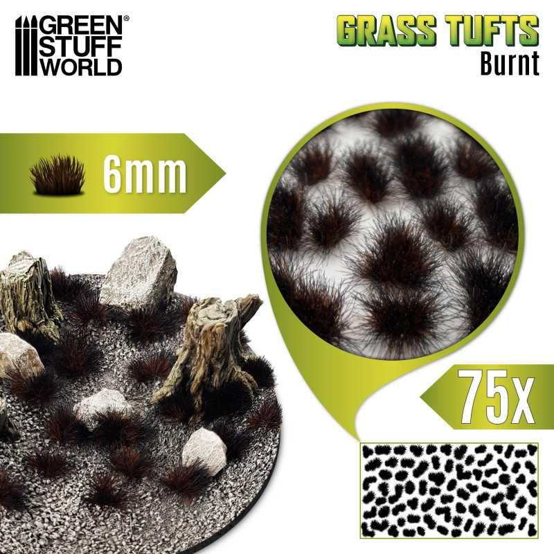 Static Grass Tufts 6mm - Burnt Brown - ZZGames.dk